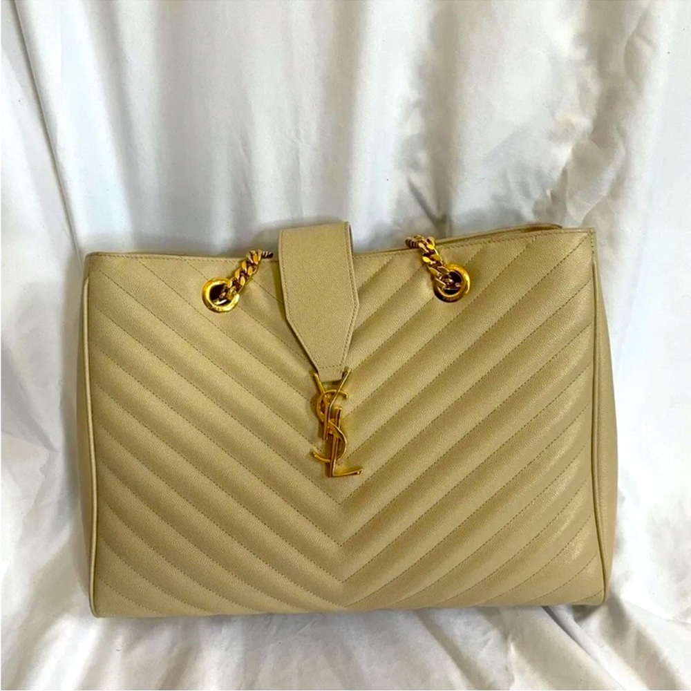 Yves Saint Laurent Cassandra Matelasse Tote Bag